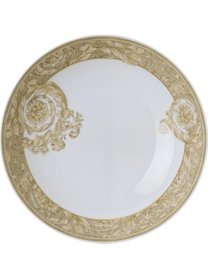Versace Barocco Bej Porselen Çukur Tabak 22 cm