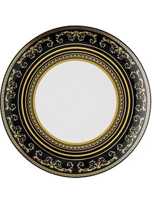 Versace Virtus Gala Siyah Porselen Yemek Tabağı 28 cm