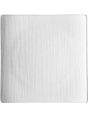 Rosenthal Mesh Beyaz Porselen Kare Pasta Tabağı 22 cm