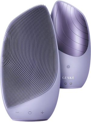 Geske Sonic Thermo Facial Brush Purple Titreşimli Isılı Yüz Temizleme ve Masaj Cihazı