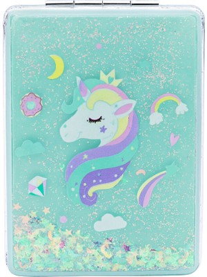 Mini & Kids Unicorn Yeşil Çift Yönlü Kız Çocuk Ayna