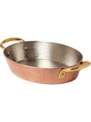 Voeux Héritage Koleksiyonu Bakır Dövmeli Oval Sahan 28 cm