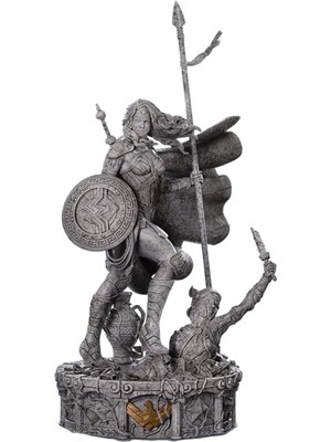DC Comics Wonder Woman Unleashed Marble Edition Deluxe 1/10 Art Scale Limited Edition Figür Heykel