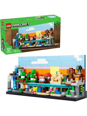 LEGO Minecraft Mini Biyomlar 797 Parça 12+ Yaş Dekoratif Yapı Oyuncağı 21589