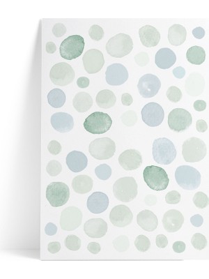 Pop By Gaea Suluboya Dandelion Puantiye Duvar Stickerı