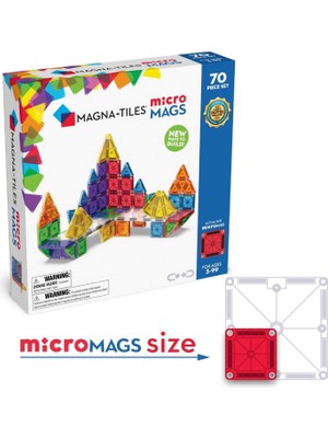 Magna-Tiles Micromags 70 Parça Çocuk Oyun Seti
