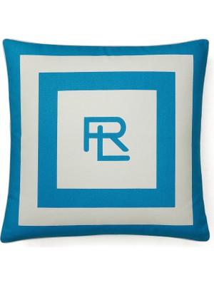 Ralph Lauren Holton Lacivert Beyaz 20X20 cm Dekoratif Yastık
