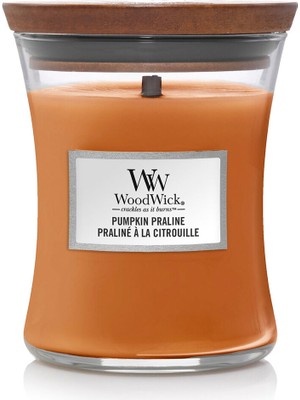Woodwick Pumpkin Praline Turuncu Mum 275 G