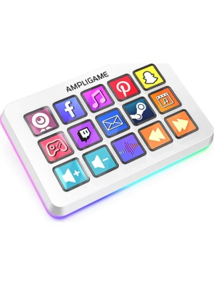 Fifine Ampligame D6 Stream Deck Beyaz Yayın Kontrolcüsü