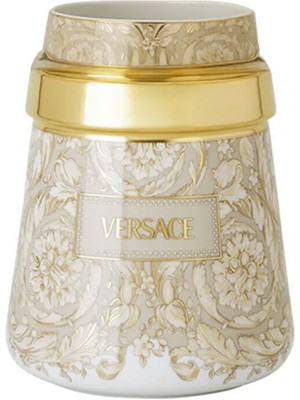 Versace Barocco Bej Porselen Vazo 17 cm