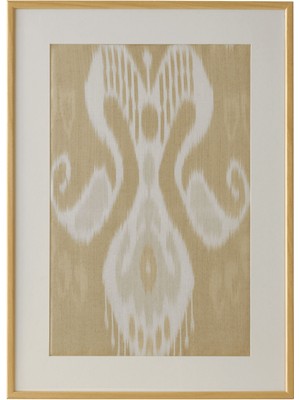 Edizione Living Ipek Ikat Koyu Kumaş Tablo