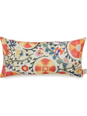 La Casa Antica Krem 50X25 cm Keten Dekoratif Yastık