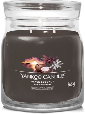 Yankee Candle Black Coconut Siyah Çiçek Kokulu Mum 368 G