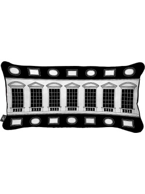 Fornasetti Architettura 30X60 cm Yün Dekoratif Yastık