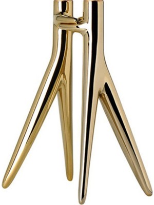 Kartell Abbracciaio Altın Alüminyum Şamdan