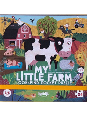 Londji My Little Farm 3-5 Yaş Pocket Puzzle