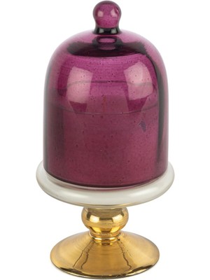 Mikasa Moor Gold Bordo Kapaklı  White Fig And Amber Cam Mum