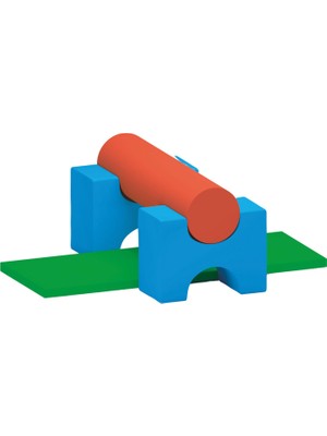 Edutoys Renkli Modüler 4 Parça Sünger Oyunu Seti