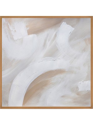 Klé Studio Beigy Tones Akrilik El Yapımı Tablo 90X90 cm