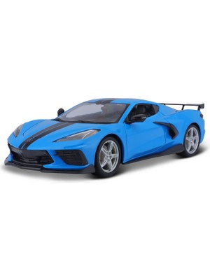 Maisto 2020 Chevrolet Corvette Stingray Coupe 1:18 Mavi Model Araba
