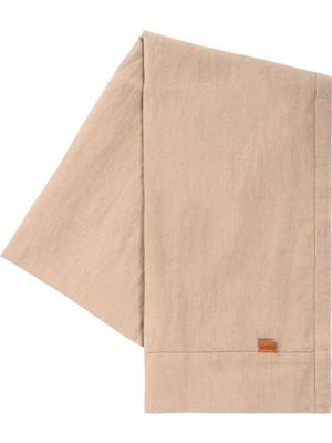 Barine Linen Bej Keten Runner 45 x 160 cm