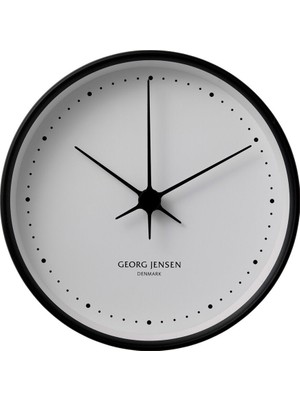 Georg Jensen Hanning Koppel Siyah Duvar Saati