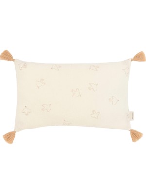 Nobodinoz Wabi Sabi Brown Hoshi Birds Püsküllü Bebek Çocuk Yastığı