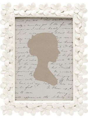 Kare Design Flores Krem Rengi Fotoğraf Çerçevesi 13 x 18 cm