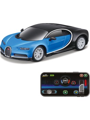 Maisto Bugatti Chiron 1:41 Mavi Metal App Control Kumandalı Araba 20049