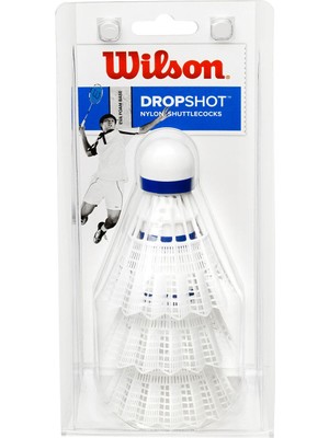 Wilson WRT6048WH Dropshot Beyaz 3'lü Badminton Topu