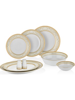Noritake Glendonald Gold Porselen 54 Parça 12 Kişilik Yemek Takımı