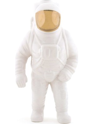 Seletti Cosmic Dinner Starman Beyaz Porselen Vazo