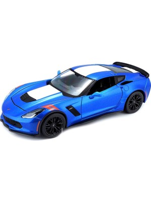 Maisto 1/24 2017 Corvette Grand Sport Mavi Model Araba