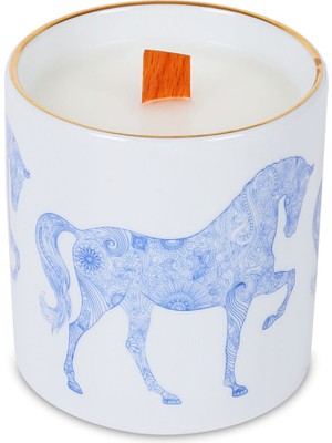 Some Home İstanbul Horse Luck Collection Blue Kokulu Mum 55 G