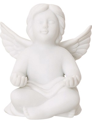 Rosenthal Meditasyon Yapan Melek Beyaz Porselen Biblo 7 cm