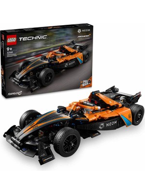 LEGO Technic Neom Mclaren Formula E Yarış Arabası 452 Parça 9+ Yaş Koleksiyonluk Yaratıcı Model Yapı Oyuncağı 42169