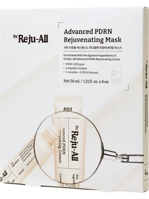 Dr. Rejuall Advanced Pdrn Rejuvenating Nemlendirici Yüz Maskesi 4 x 36 ml