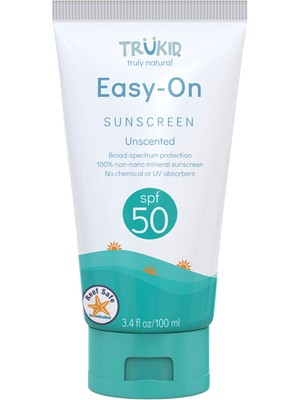 Trukid Easy On Sunscreen Unscented SPF50 Kolay Uygulanabilir Bebek Çocuk Güneş Kremi 100 ml