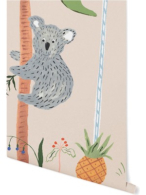 Pop By Gaea Orman Festivali Zürafa & Koala Duvar Kağıdı 300 x 265 cm