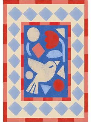 Hueppi Coucou Renkli Desenli Çocuk Halısı 120 x 160 cm