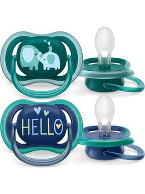 Philips Avent Mavi Yeşil 18+ Ay 2'li Ultra Air Gece Emziği