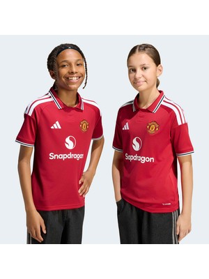 Adidas Manchester United 26/27 Çocuk Kırmızı Iç Saha Forması.-