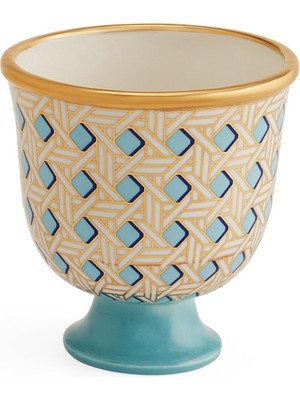 Jonathan Adler Basketweave Seramik Dekoratif Kase