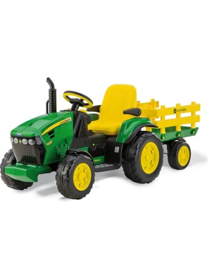 Peg John Deere Ground Force With Trailer 12 Volt Akülü Traktör