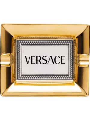 Versace Medusa Rhapsody Altın Rengi Porselen Kül Tablası
