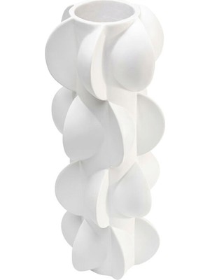 Kare Design Viento White Porselen Vazo