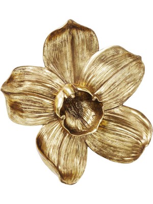 Kare Design Orchid Gold Poliresin Duvar Dekorasyonu