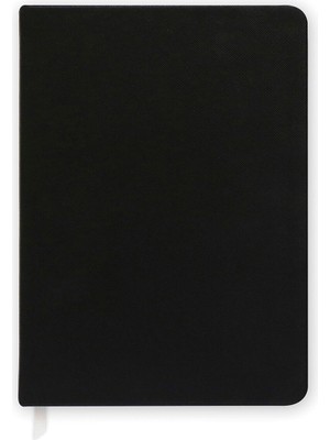 Chapters Vegan Leather Black Kumaş Kaplama Sert Kapak Defter