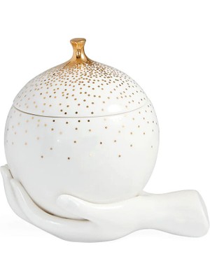 Jonathan Adler Gilded Eve Beyaz Obje