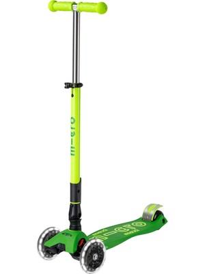 Micro Maxi Deluxe Neon LED Işıklı Katlanabilir 3 Tekerlekli 5-12 Yaş Çocuk Scooter